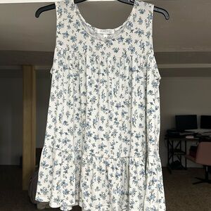 Tiered floral tank